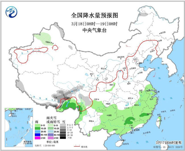 中东部地区将有降温降雨天气过程 北方部分地区将有沙尘天气