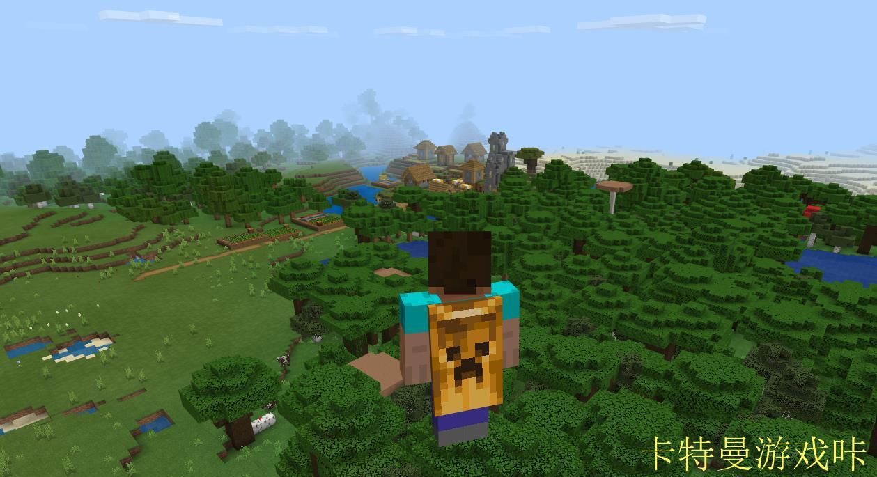 我的世界：神种推荐，出生点1森林府邸、2刷怪笼、3个沙漠神殿