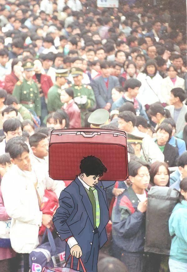  排队■被藏40年的春运偷拍照：那一年，我排队到通宵，那一年…