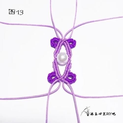  『亲手』这么好看又贵气的紫色手链，成本才几毛钱，有空一定要亲手编一条