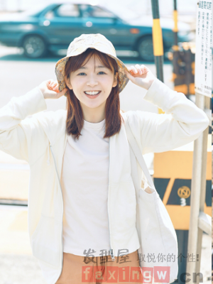 清新女生太阳帽发型 每一寸阳光都在温柔着你