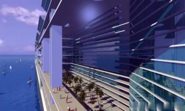 世界上第一个漂浮在海上的城市,两年绕地球一圈能住11万人