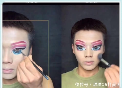  们所看到■小哥哥仿妆“贝兹娃娃”，开头：看你出洋相，结果：是美术生吧？