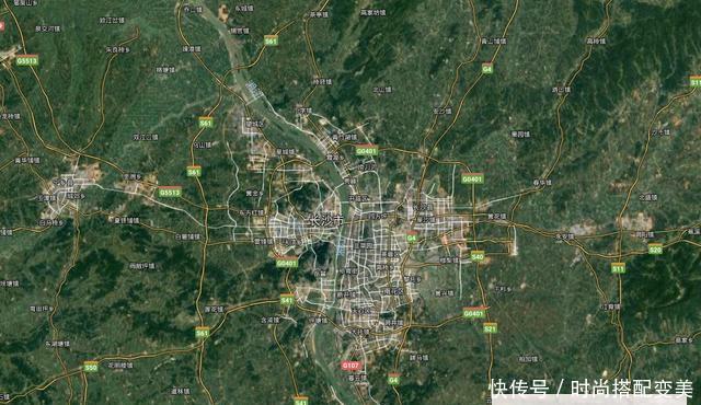  「融合发展」湖南各城市最新卫星地图：一看就知道湖南哪个城市