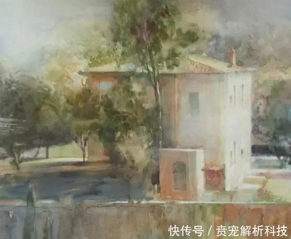 『画家』法国画家的灰调水彩画,太有质感啦