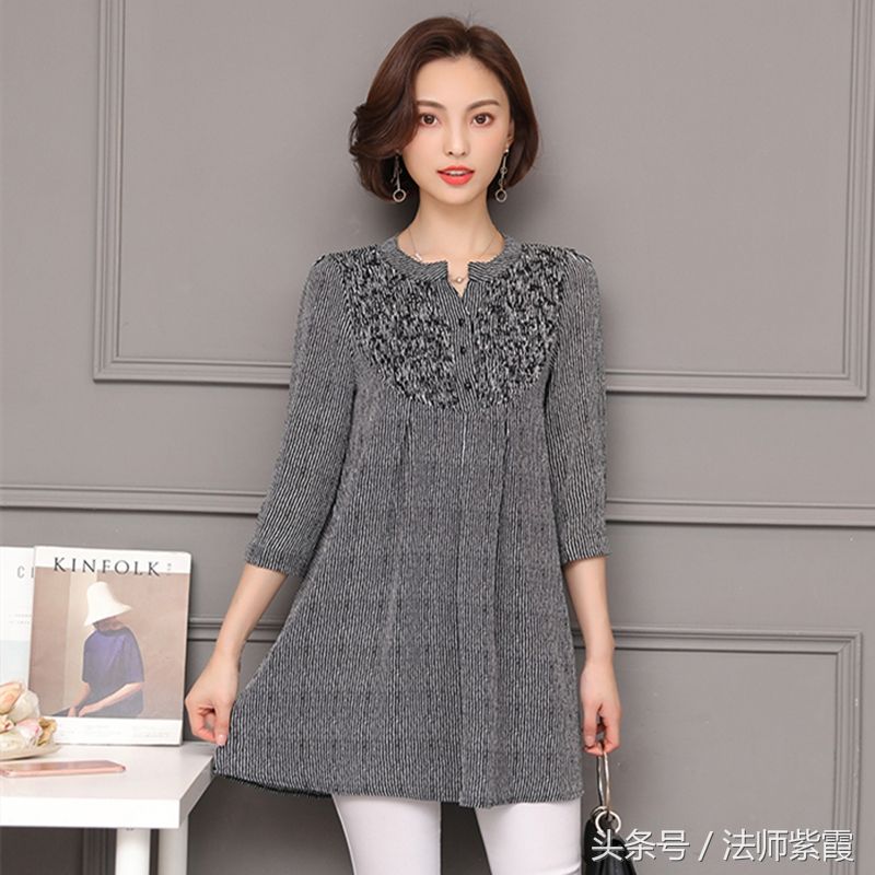 秋款小衫,老婆连买6件,搭配小脚裤,气宇非凡,美得快认不出了