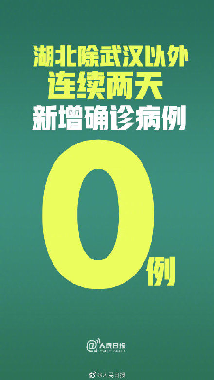  [武汉]湖北除武汉外新增为0