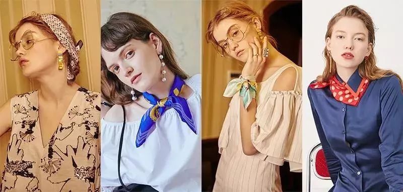 一条丝巾，拯救你无聊的穿搭