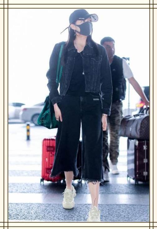 当168热巴和173关晓彤同穿阔腿裤,才知道腿长和腿细哪个更重要!