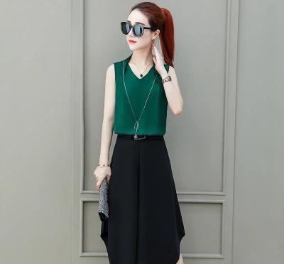 比旗袍还洋气的阔腿套装，47岁老婆一买7件，上班穿美的不重样