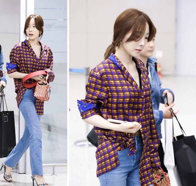 张天爱卷袖口，关晓彤乱系扣，妈妈眼中的不好好穿衬衫却能这么潮