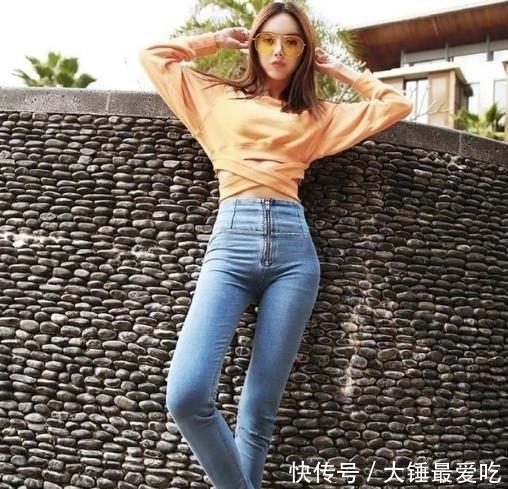  『美女』时尚穿搭 青春洋气的牛仔裤美女, 展现美姿谁与争锋!