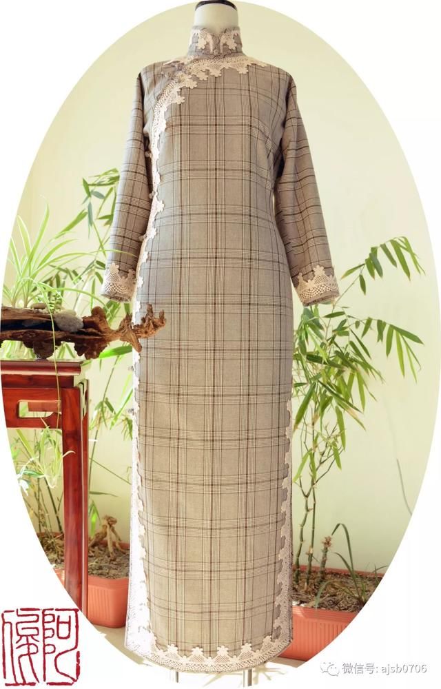 格子面料可以做平裁古法旗袍吗？