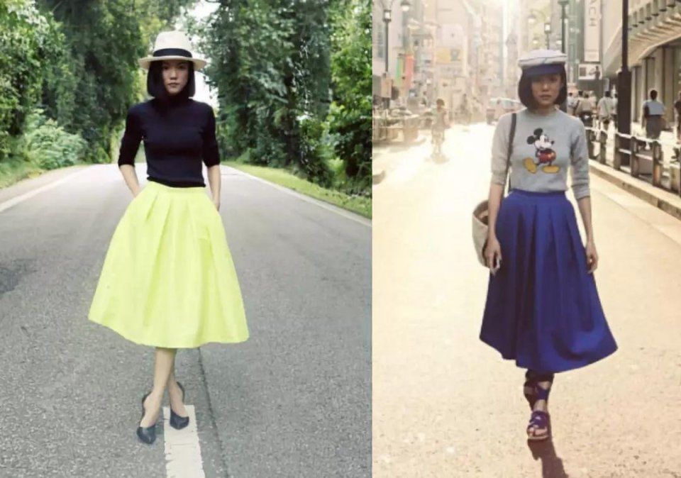 150+cm的周冬雨竟不输173cm的林志玲?