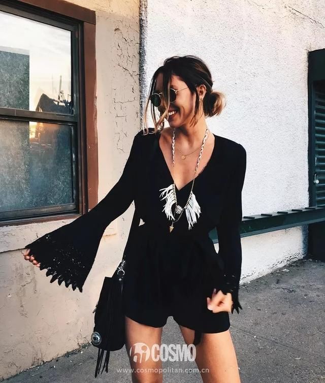 时髦办|盖章!何穗穿上酒红连体裤就是仙女本仙