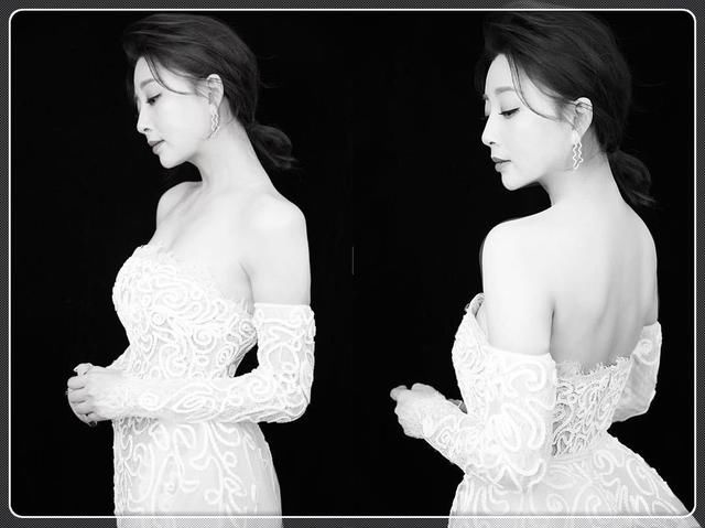 39岁殷桃又美回来了！身穿银色亮片裙惊艳，显优雅又大气！