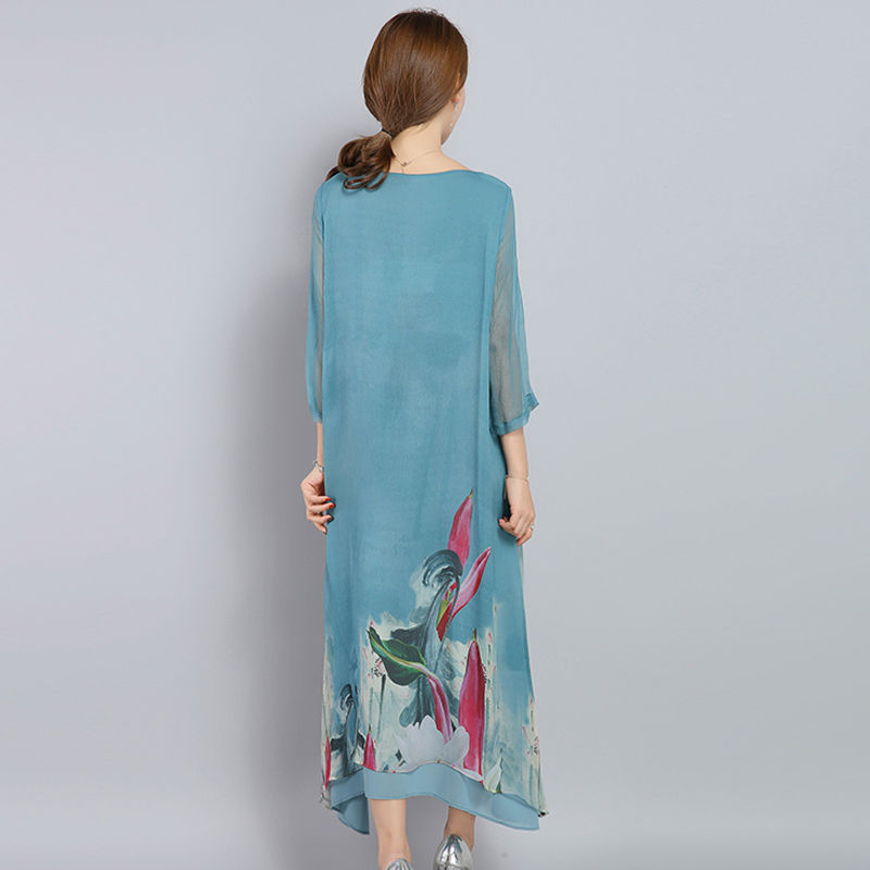 十件旗袍也比不过这仙女裙!200斤表姐穿上瘦成闪电，美到窒息