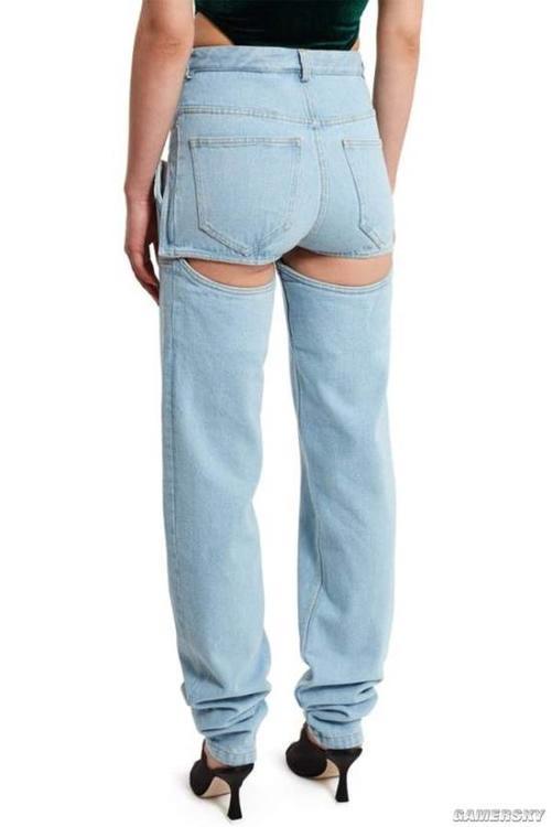 裤子也能露出绝对领域？国外时尚圈的奇葩破洞牛仔裤