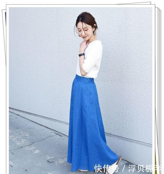  『春夏』春夏不同颜色的长裙搭配示范！掌握了就不会出错的半身裙穿搭技巧