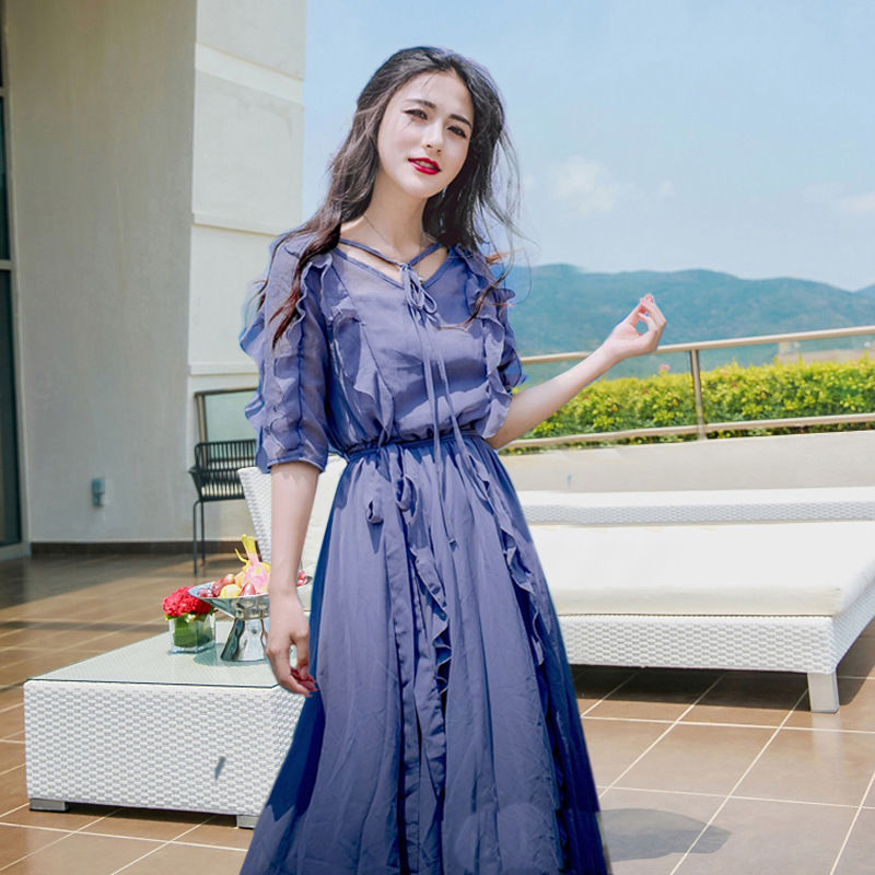 比基尼太漏了!适合东方穿的“波西米亚裙“，若隐若现美得惊人