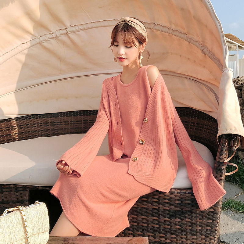 155的我，刚买了秋裙，看见这8套装就后悔了，还是套装显高