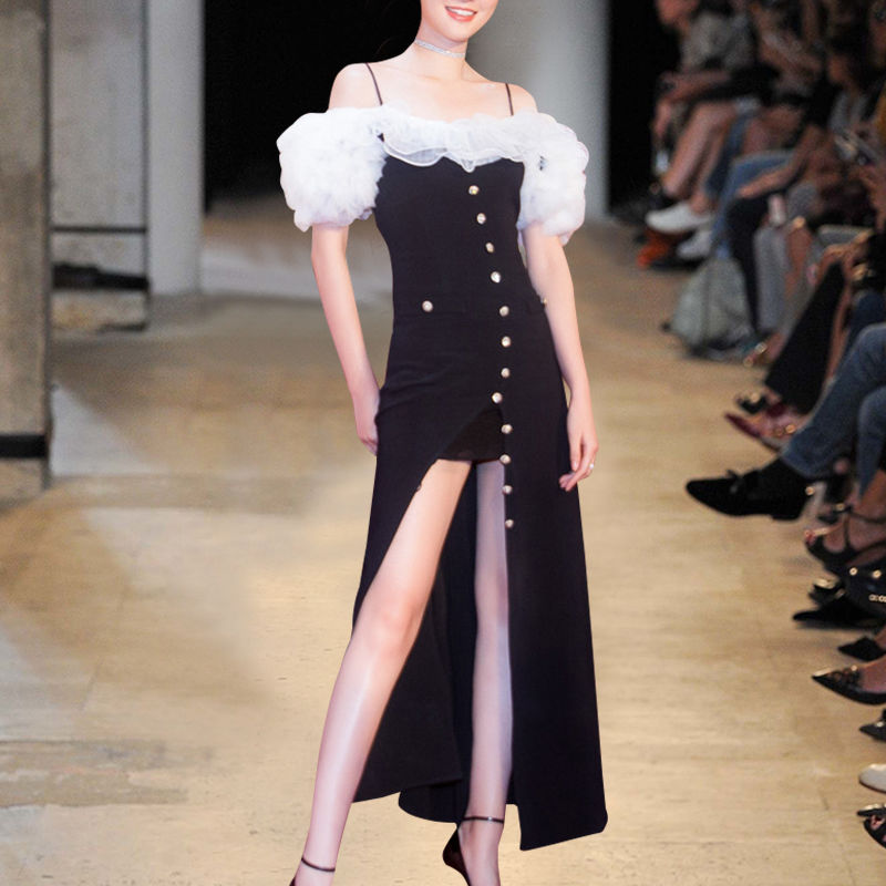 高调礼服裙让人瞩目，优雅裁剪尽显轻奢魅力，一款hold全场