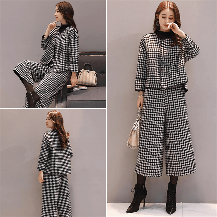 简约大气阔腿裤套装，一穿上身就是满满气场，身高1米6穿超好看