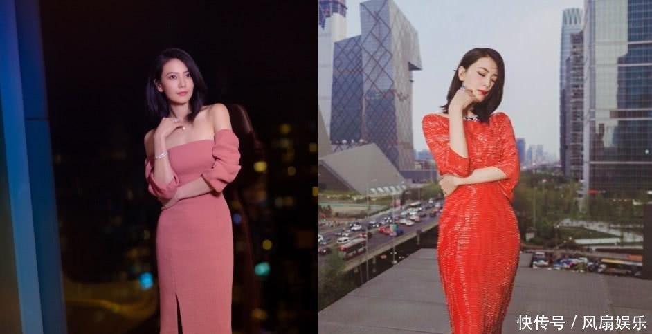 38岁高圆圆再次惊艳众人, 条纹裙配红T嫩到飞起, 仍是初恋模样!