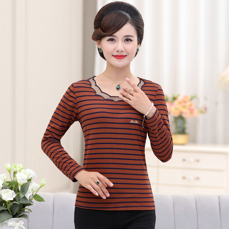 不喜欢穿裙子的妈妈有福了，看到这些打底衫，你肯定会带回去