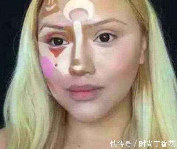 妹子在脸上画图案，本她想化妆成印第安人，让人傻了眼！