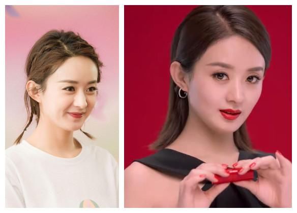 赵丽颖终于亮相，涂着大红唇特别妩媚，现在太有女人味了!