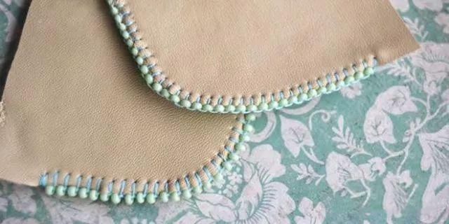 锁边珠绣的手工制作教程,让整体衣服更加时尚高贵,收藏起来