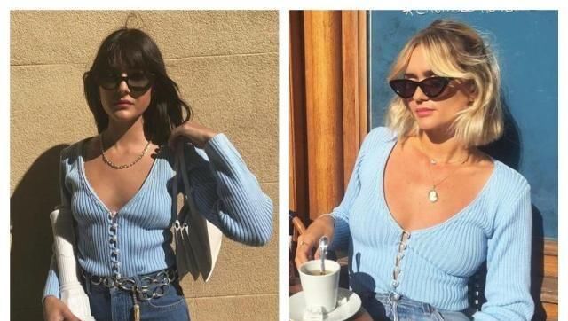  尽显：开衫+牛仔裤这样穿,时髦好看又清新柔美,尽显品味气质