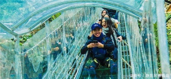广东首条玻璃廊桥滑道不在清远在三水, 两个月前已经试运营了