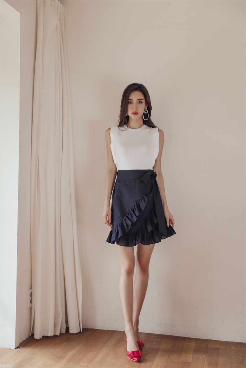 烟波布里斯托尔百褶边裙