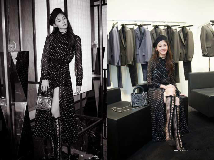 苗苗杨颖同穿大牌礼服，一个风尘一个名媛，没有对比就没有伤害