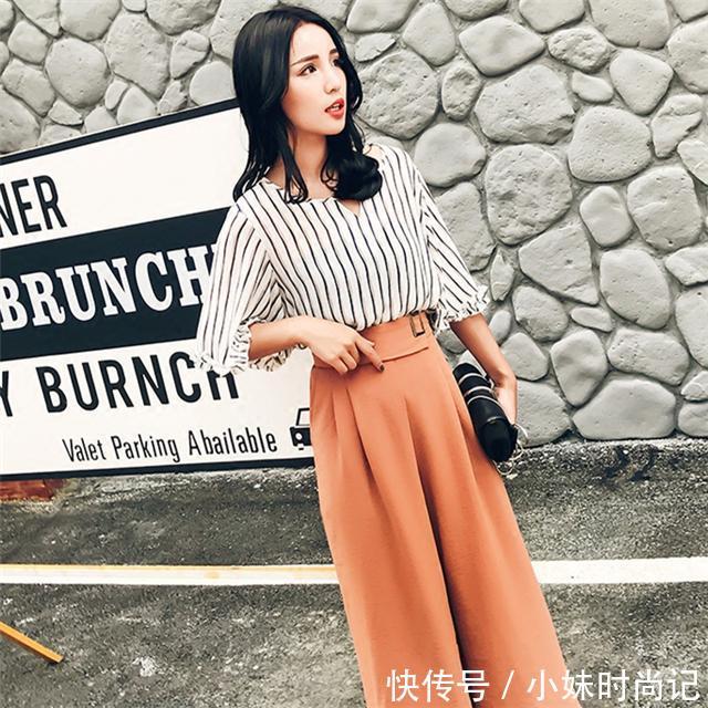 件套:30岁左右女性别穿太幼稚的衣服,时尚气阔腿裤套装,美丽不尴尬