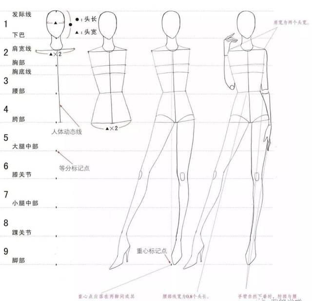  [模特的身]全新-160个服装人体动态【线稿】素材分享！（独家珍藏版）