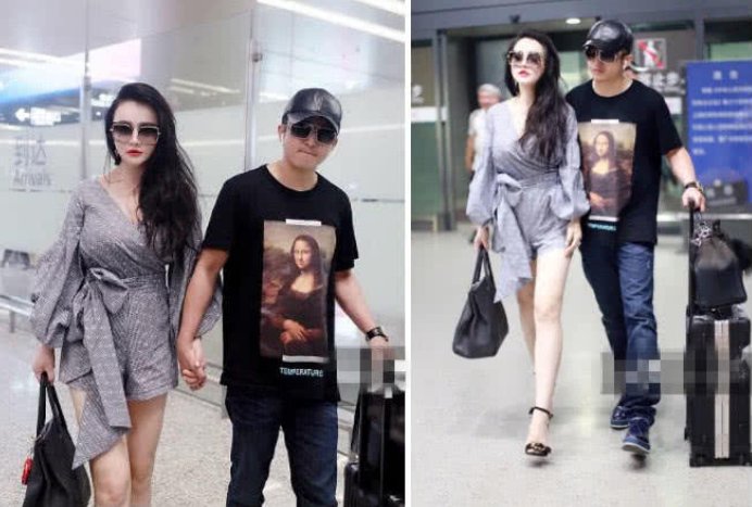 冉莹颖穿衣弃紧从宽合体邹市明，倒穿羊腿袖像棒槌，网友:是真爱