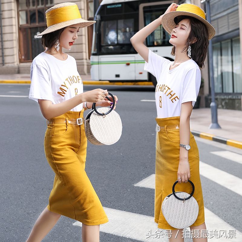 臀部大的女人，三伏天就是要穿包臀裙!既显瘦，又显风情万种