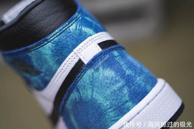抢先@扎染Air Jordan 1上脚抢先看!神仙颜值,你说香不香