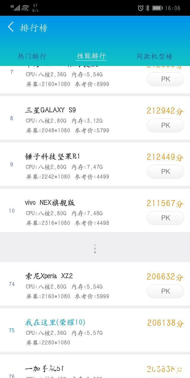 荣耀PLAY充电速度实测、性能和闪存测试对比