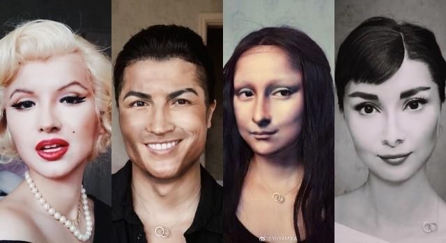 重庆女孩仿妆蒙娜丽莎爆红！连c罗也能仿，网友：这是什么妖术？