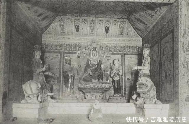 敦煌旧影法国人拍下被破坏前的敦煌莫高窟，美的令人心碎