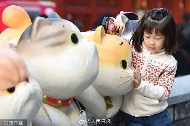 喵！喵！喵！故宫神武门现巨型御猫 成为新的旅游打卡圣地