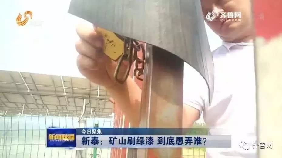 山东新泰回应“矿山刷绿漆”：矿山关停，责任人停职