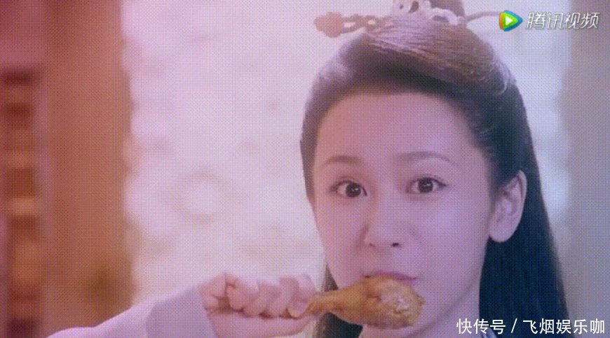 新剧现Angelababy同款假吃，杨紫怎么了？但网友表示假吃也可爱！