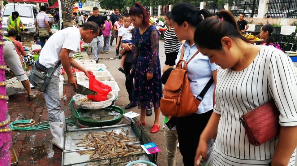 中秋节前海鲜价格涨的有点大，梭子蟹最高翻番，扇贝新鲜上市