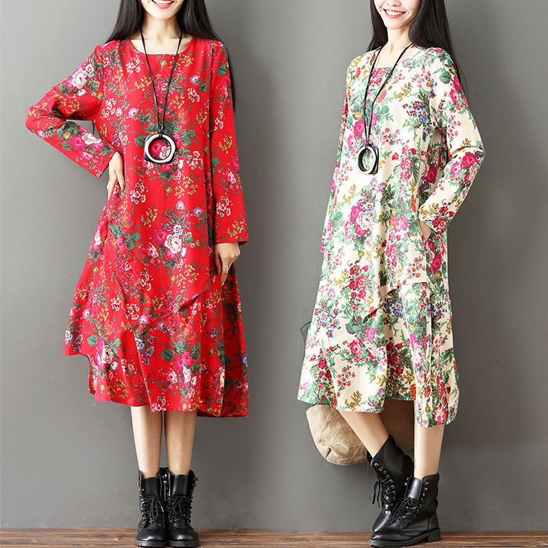 高高瘦瘦感觉是穿出来的,不信瞧瞧下图的亚麻裙,是不是很美