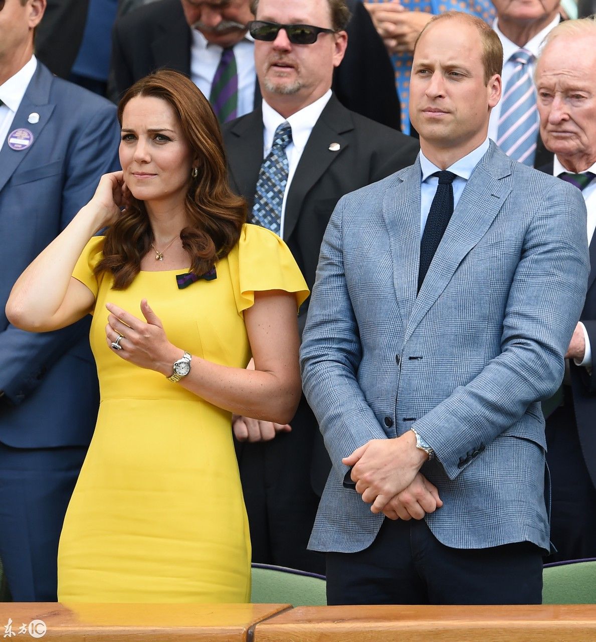 凯特王妃身着黄色裙子惊艳网球男子决赛 盘点王妃美照